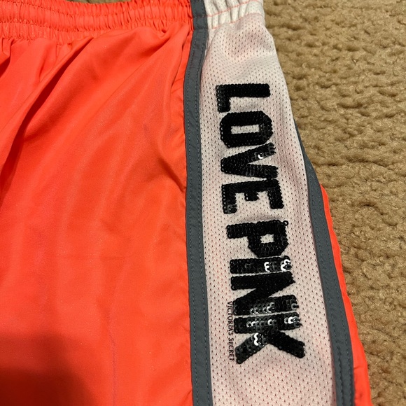 ‼️ Sold ‼️Pink by Victoria Secret running shorts  💕✨ - Picture 2 of 6